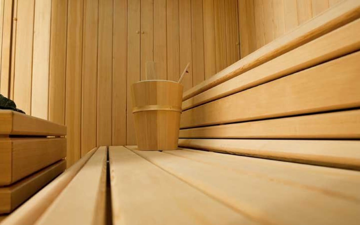 Wellnessbereich und Sauna